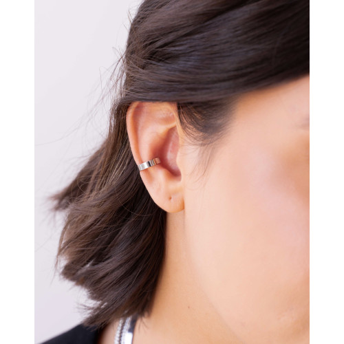 Piercing Liso Achatado Ródio Branco