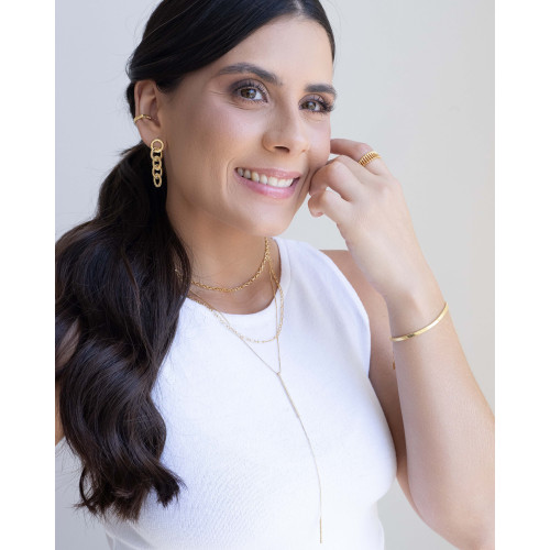 Choker Elos Portugueses Banhado a Ouro 18K