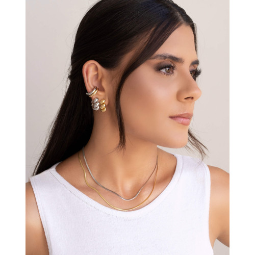 Piercing Liso Abaulado Ródio Branco