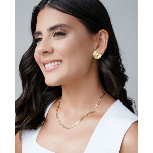 Choker Fígaro 4 mm Banhado a Ouro 18K