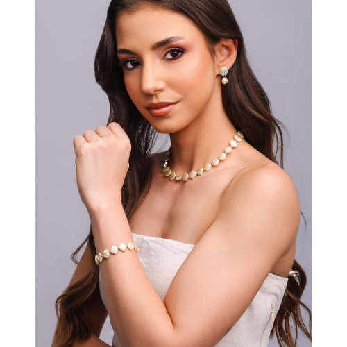 Pulseira Mini Conchas Banhado a Ouro 18K