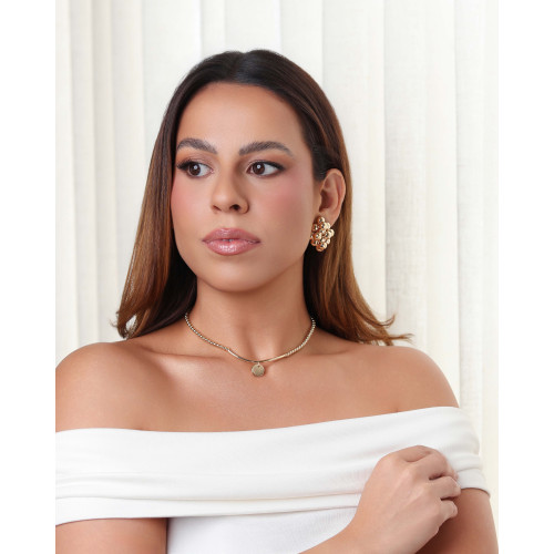 Brinco Bolinhas Lisas Banhado a Ouro 18K