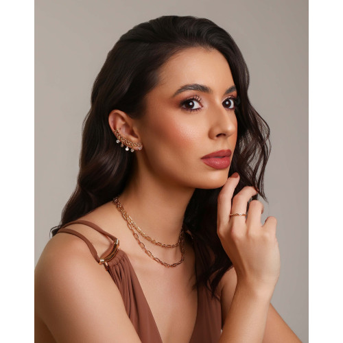Anel Cartie Tamanho 24 Liso Banhado a Ouro 18K