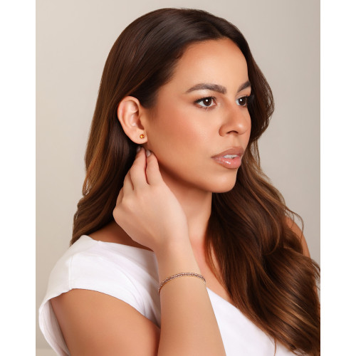 Pulseira Rivieira Fume Marrom 2 mm Maleável
