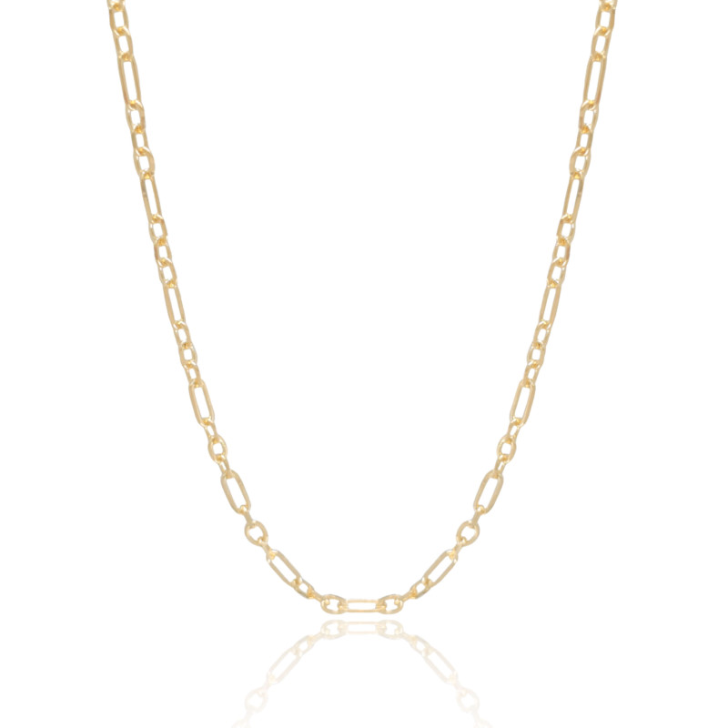 Choker Elos 4 mm Banhado a Ouro 18K