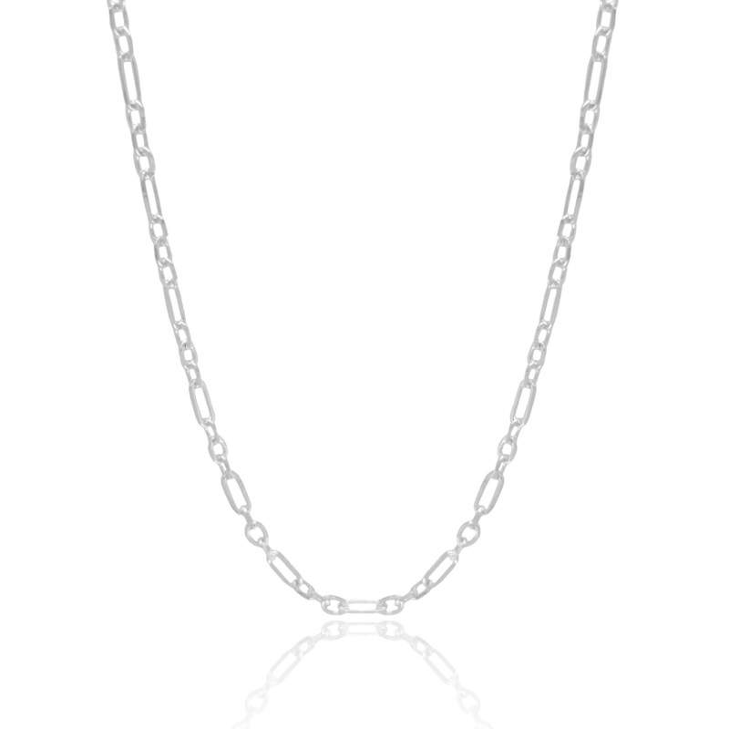 Choker Elos 4 mm Ródio Branco