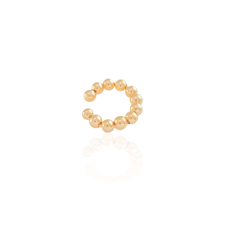 Piercing Bolinhas Lisas Banhado a Ouro 18K
