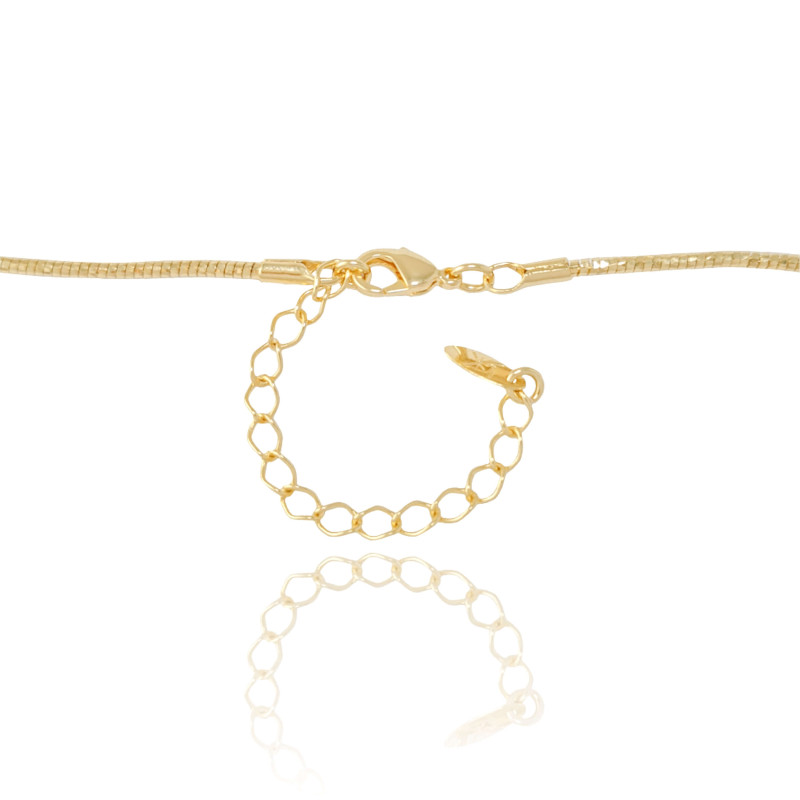 Gargantilha Aro Flexível Banhado a Ouro 18K