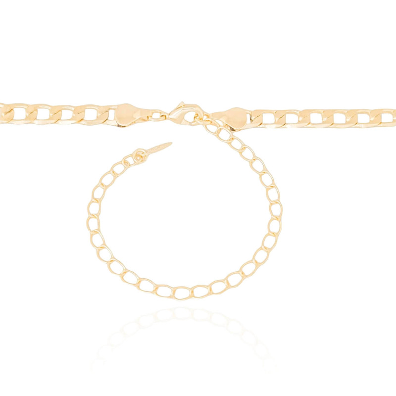 Choker Elos Grumet Banhado a Ouro 18K