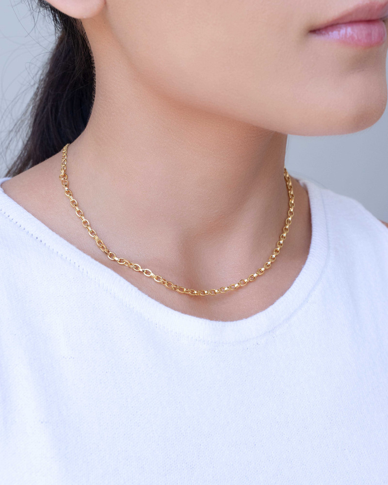 Choker Elos Portugueses Banhado a Ouro 18K