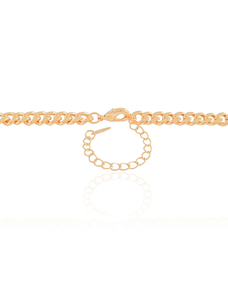 Gargantilha Grumet 6 mm Banhado a Ouro 18K - 45 cm