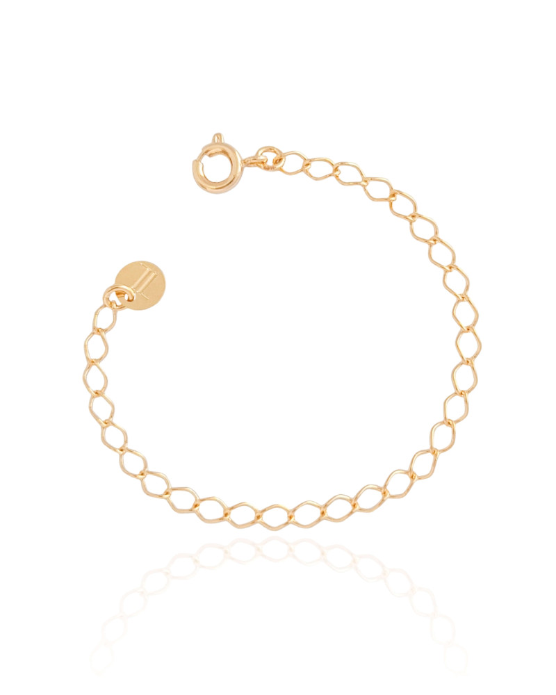 Extensor 10 cm com Fecho Banhado a Ouro 18K