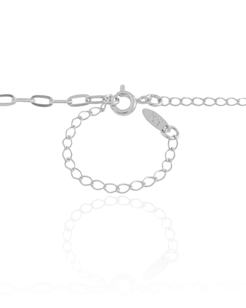 Choker Elos 3 mm Ródio Branco