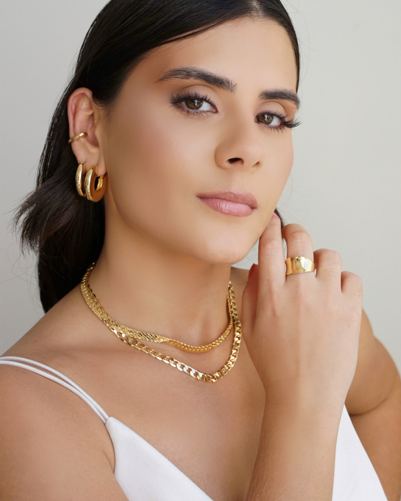 Choker Grumet 6.5 mm Banhado a Ouro 18K - 32 cm