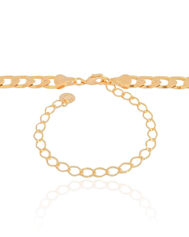 Choker Grumet 6.5 mm Banhado a Ouro 18K - 32 cm