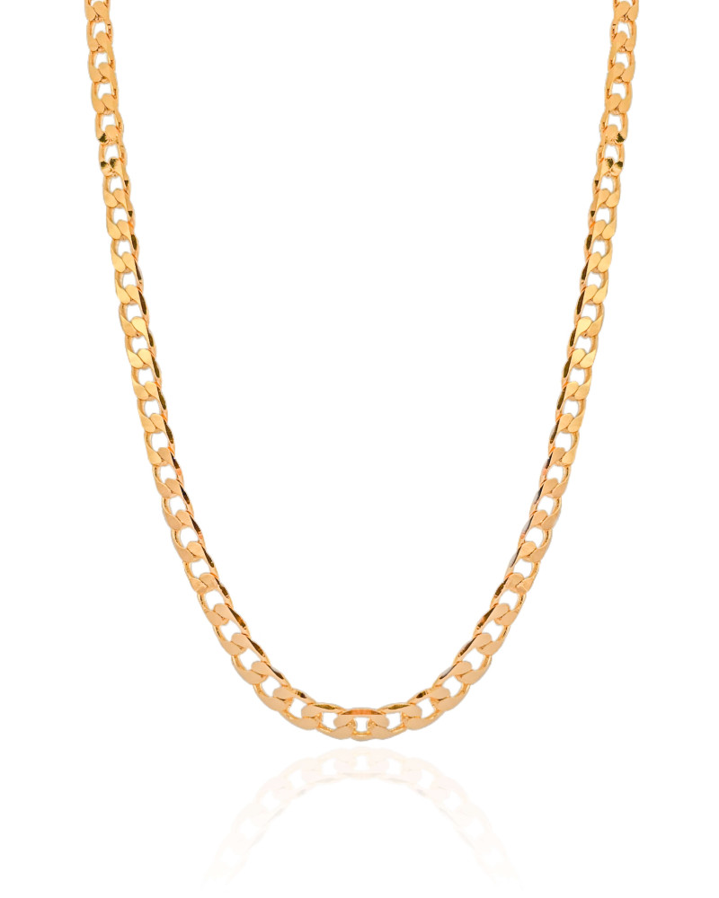 Choker Grumet 6.5 mm Banhado a Ouro 18K - 32 cm