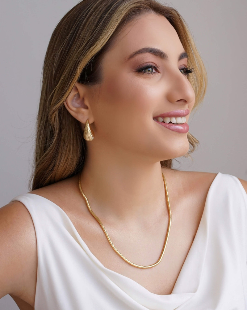 Gargantilha Rabo de Rato 3 mm Banhado a Ouro 18K - 45 cm