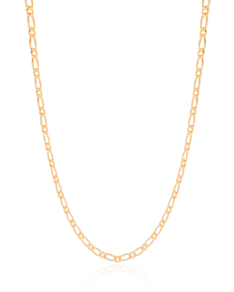 Gargantilha Elos 3 mm Banhado a Ouro 18K - 40 cm