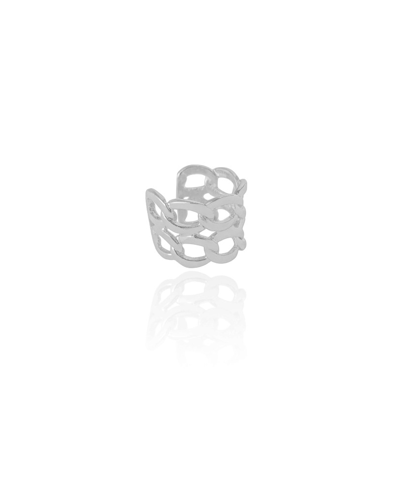 Piercing Grumet Duplo Ródio Branco