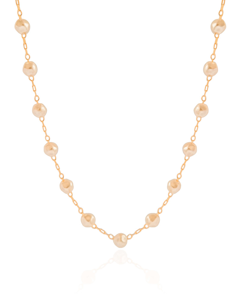 Choker Pérolas Barrocas 6 mm Banhado a Ouro 18K