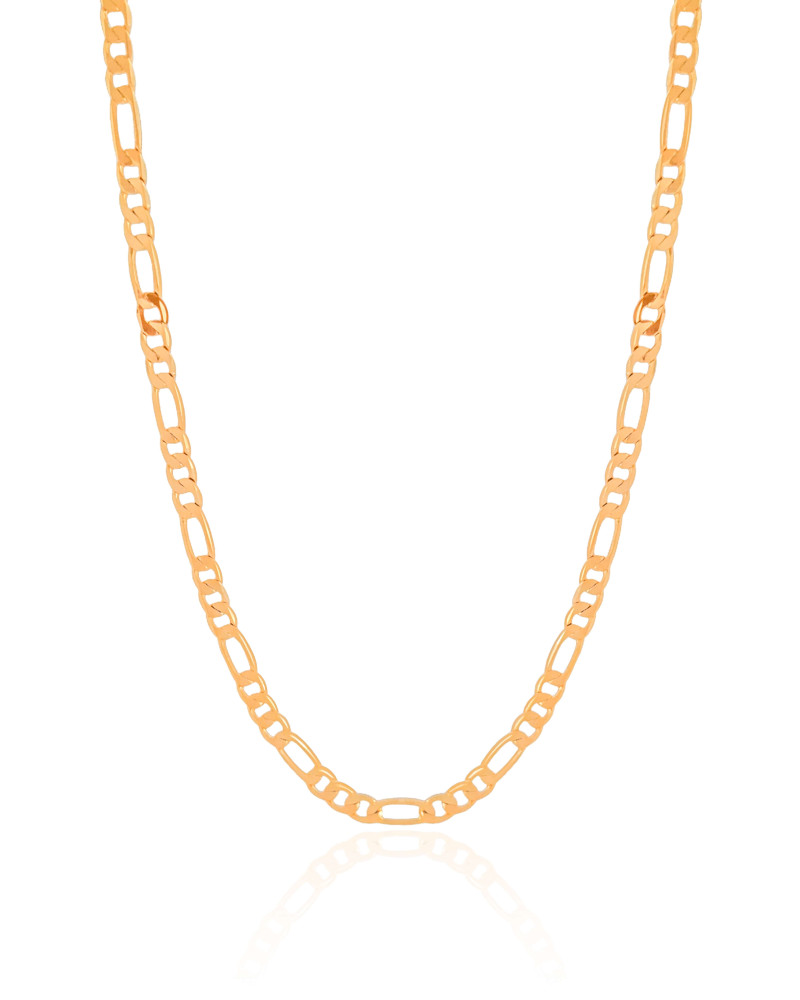 Choker Fígaro 4 mm Banhado a Ouro 18K