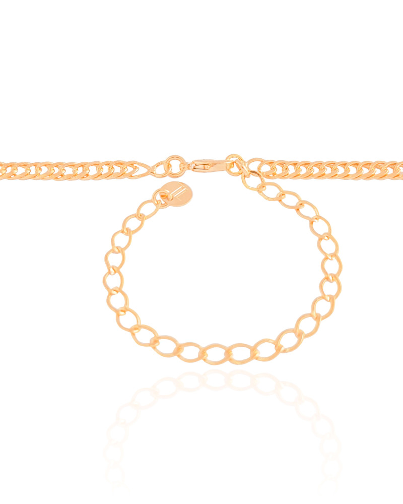 Choker Grumet 4 mm Banhado a Ouro 18K