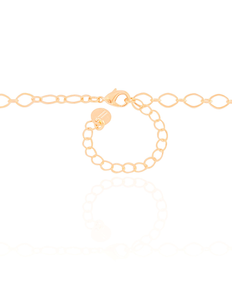 Choker Elos Losango 4 mm Banhado a Ouro 18K