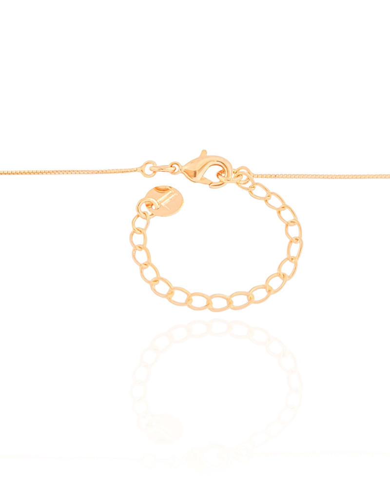 Gargantilha Veneziana Quadrados Lisos 2 mm Banhado a Ouro 18K - 50 cm