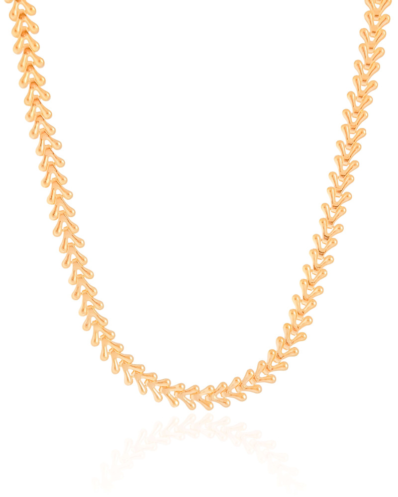 Choker Escamas 6 mm Banhado a Ouro 18K