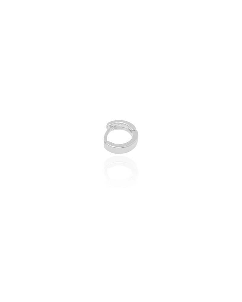 Piercing para Hélix Reto Liso 8 mm Ródio Branco