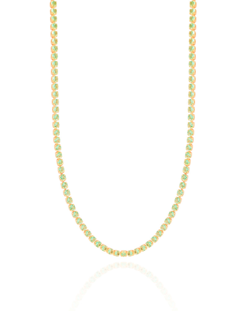 Choker Riviera Turmalina 2 mm Banhado a Ouro 18K