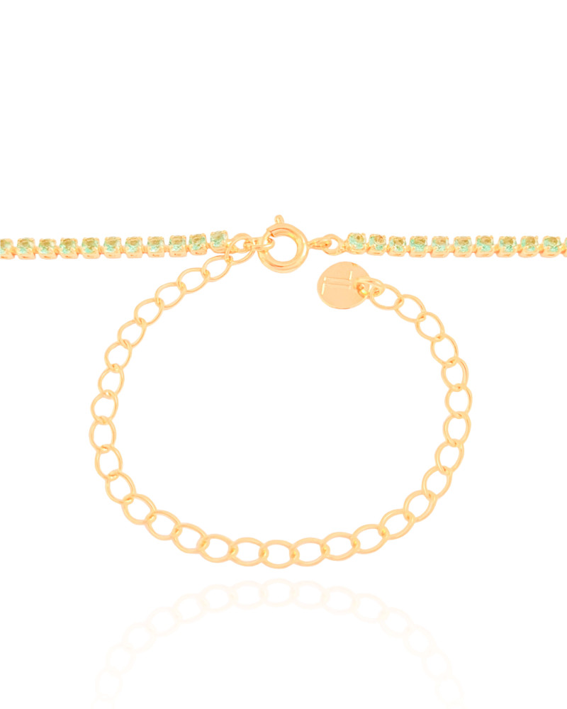 Choker Riviera Turmalina 2 mm Banhado a Ouro 18K