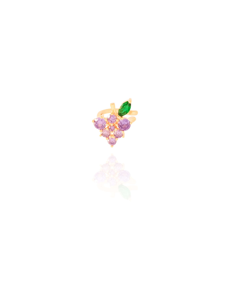 Piercing Uva Lado Direito Banhado a Ouro 18K