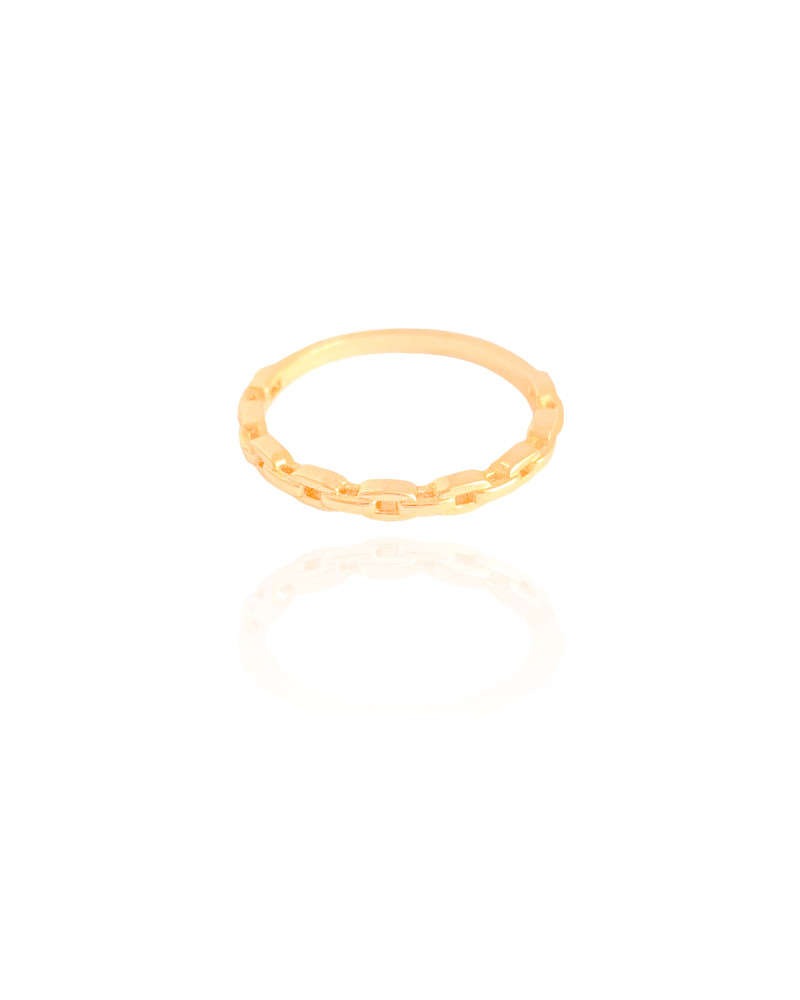 Anel Cartie Tamanho 24 Liso Banhado a Ouro 18K