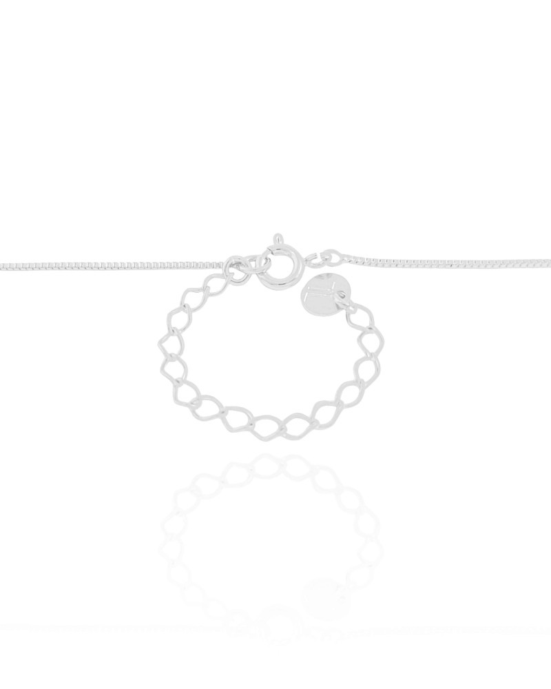 Gargantilha Perfumeiro Cravejado Cristal Ródio Branco