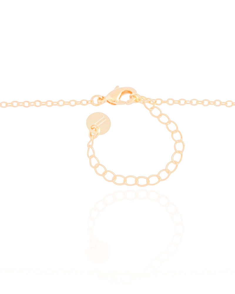 Gargantilha Baguetes Citrino Banhado a Ouro 18K - 40 cm