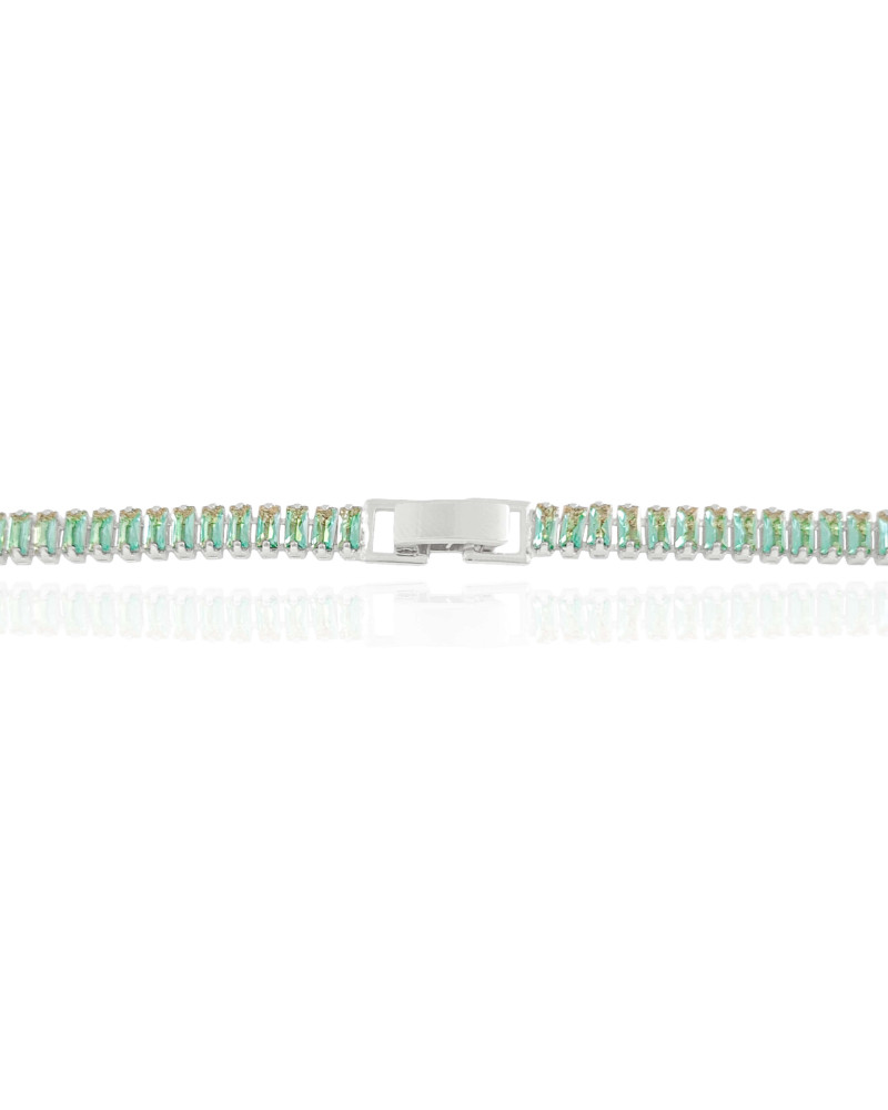 Choker Turmalina Ródio Branco