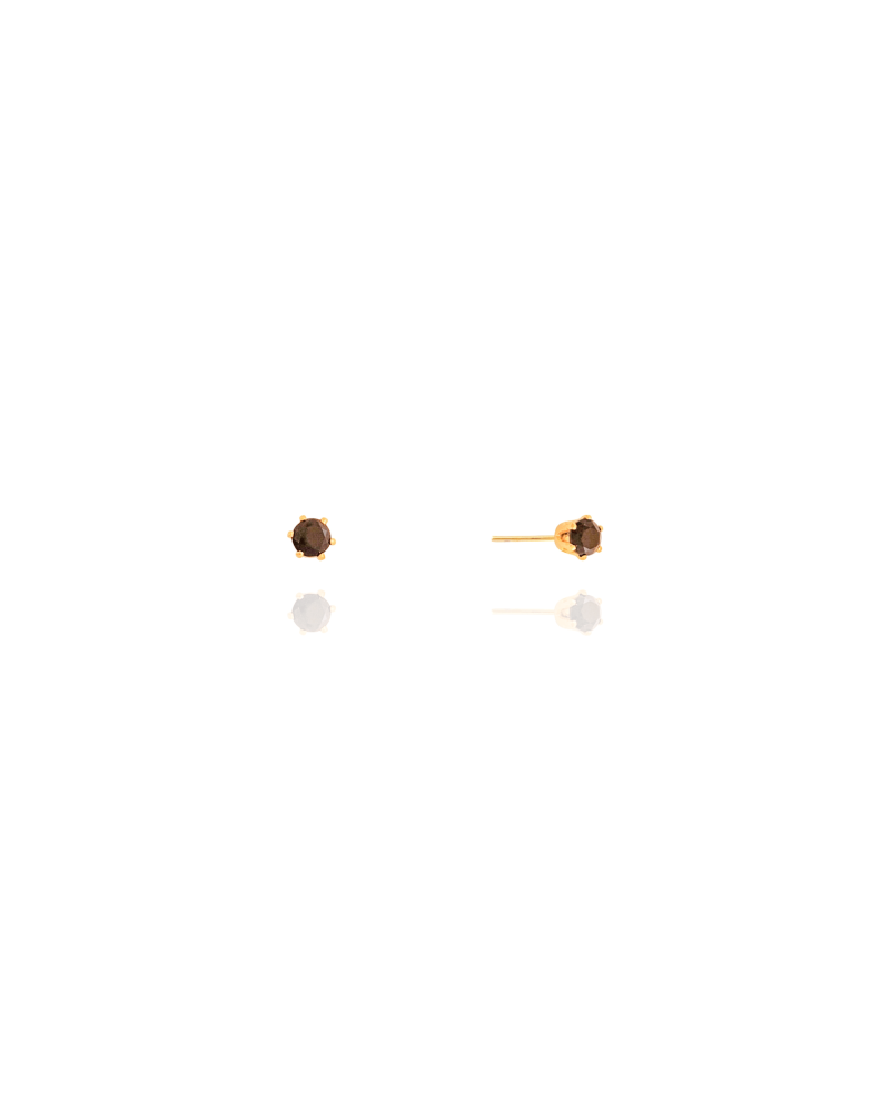 Brinco Ponto de Luz Preto 3 mm
