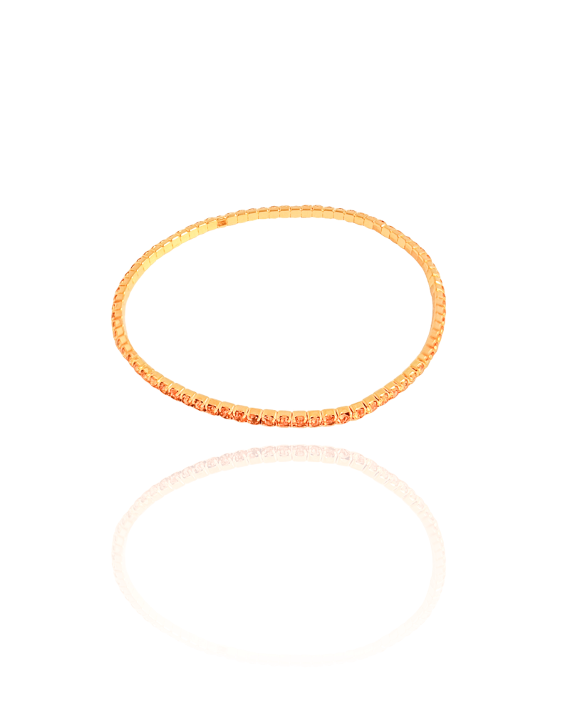 Pulseira Rivieira Fume Marrom 2 mm Maleável