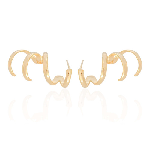 Ear Cuff Quatro Filetes Banhado a Ouro 18K
