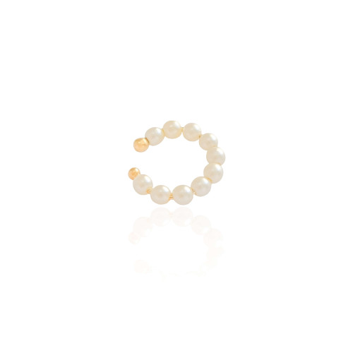Piercing Perolas Banhado a Ouro 18K