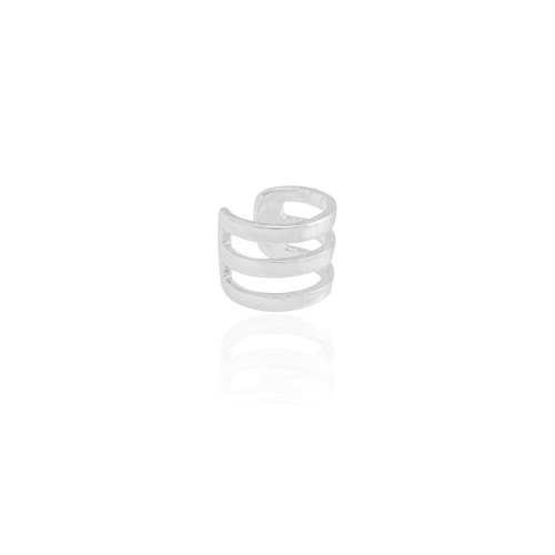 Piercing Três Filetes Ródio Branco
