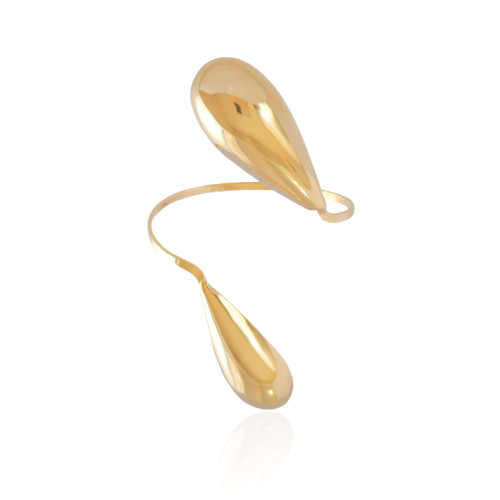 Bracelete Gotas Lisas Banhado a Ouro 18K
