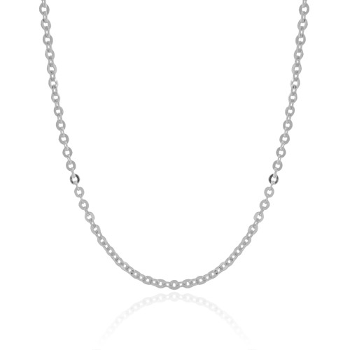 Choker Elos 3 mm Ródio Branco