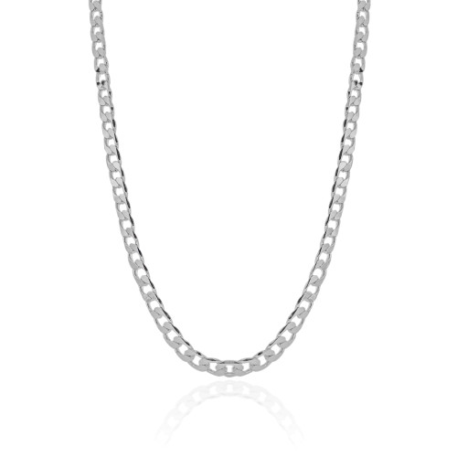 Choker Grumet 6.5 mm Ródio Branco