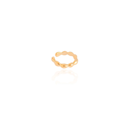 Piercing Gomos Lisos Banhado a Ouro 18K