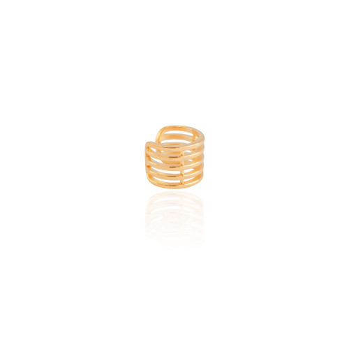Piercing Filetes Lisos Banhado a Ouro 18K