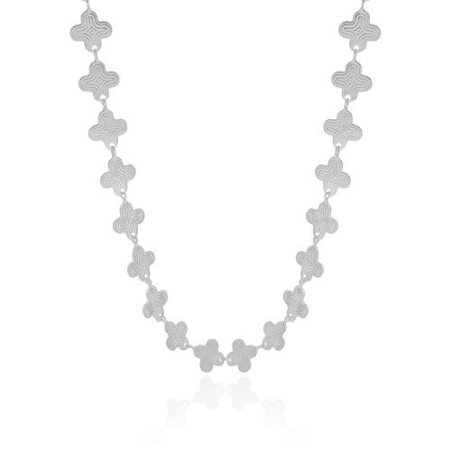 Choker Alhambra 10 mm Ródio Branco