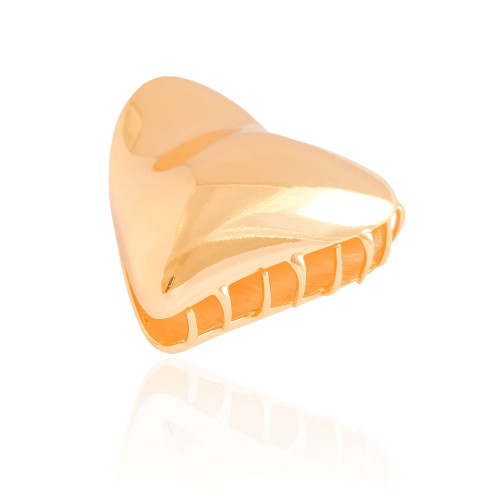 Presilha Coração Liso Banho Dourado
