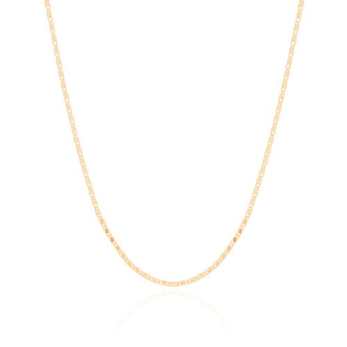 Choker Piastrine 1 mm Banhado a Ouro 18K